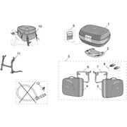 Acc  top cases,valises lat varie
