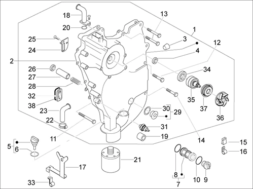 Couvercle volant magnetique - Filtre à huile
