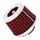 AIR FILTER REPLAY REACTOR CHROME GRID RED STRAIGHT FIXING Ø 35/28