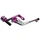 PROTECTION LEVIER DE FREIN VOCA EVO ALU CNC GRIS/VIOLET DIAM INTERIEUR GUIDON 14 mm LONGUEUR 148 mm (PAIRE)