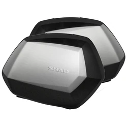 VALISE LATERALE/SIDE-CASE SHAD SH35 35L ALUMINIUM (fixation 3P SYSTEM vendue séparément) (D0B35200) (PAIRE)