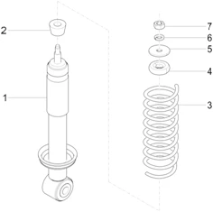 Suspension avant - amortisseur/s