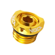 BOUCHON D'HUILE 50 A BOITE VOCA EVO V2 MINARELLI 50 AM6/RIEJU 50 MRT, SMX/YAMAHA 50 TZR, DTR/PEUGEOT 50 XPS, XR6/BETA 50 RR/SHERCO 50 SM-R, SE-R ALU CNC OR