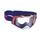MASQUE/LUNETTES CROSS PROGRIP 3309 TR RAPID BLEU/ROUGE/BLANC ECRAN TRANSPARENT ANTI-RAYURES/ANTI U.V./ANTI-BUEE (HOMOLOGUE CE-EN-N° AC-96025 REV.2)