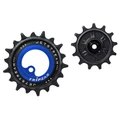 GALET DERAILLEUR AOPW TRIPEAK 13-18 DENTS CERAMIQUE 12/11V. SHIMANO DEORE XT 8100/8130 SLX 7120/7100 BLEU (JEU DE 2) (GARANTIE 4 ans)