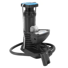FLOOR PUMP- P2R PLASTIC-HIGH PRESSURE- BLACK WITH FOLDABLE BASE - WITH PRESSURE GAUGE 12 BARS - DOUBLE CONNECTION + NEEDLE FOR BALLOON + CONNECTION FOR AIR MAT