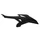 TANK SIDE COVER FOR 50 cc MOTORBIKE BETA 50 RR 2012> BLACK RIGHT -P2R