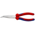 PINCE A BEC FIN COUDEE PRO KNIPEX DEMI RONDE 200mm CHROME AVEC POIGNEE ERGONOMIQUE (26 25 200) -MADE IN GERMANY