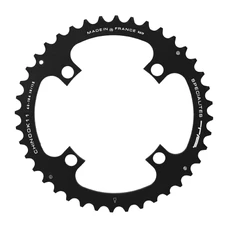 CHAINRING FOR MTB - 4 Arms- DOUBLE/TRIPLE 40T.Ø 104 -OUTER- CHINOOK ALUMINIUM BLACK- TA FOR SHIMANO / SRAM / RACE FACE / FSA 10/11 SPEED-.. COMPATIBLE IN MID POSITION FOR TRIPLE