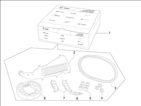 Complete wear and maintenance kit