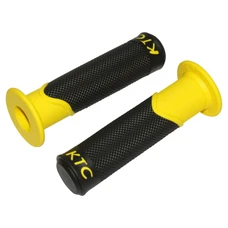 GRIP- REPLAY "On road" KTC BLACK/YELLOW 122mm - CLOSED END (Pair)