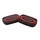 COUVERCLE DE MAITRE CYLINDRE DE FREIN MAXISCOOTER POUR YAMAHA 530 TMAX 2017>2019 ALU NOIR/ROUGE (PAIRE)  -RECKLESS-