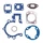 JOINT MOTEUR CYCLO ADAPTABLE MBK 51 AIR, 41 (POCHETTE COMPLETE 7 JOINTS)  -P2R-