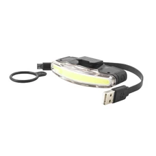 HEADLIGHT ON BATTERY RECHARGABLE ON USB- SPANNINGA ARCO BLACK - 3 MODES: STANDART/ECO/FLASH - AUTONOMY :5>10h.