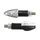 TURN SIGNAL (UNIVERSAL) REPLAY MICRO "ARROW" TRANSPARENT/BLACK 8 LEDS ORANGE-CEE APPROVED- (PAIR) (L 55mm / H 20mm / Wd 23mm)