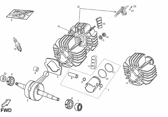 Culasse - Cylindre - Piston