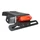 SUPPORT DE PLAQUE IMMATRICULATION AVEC FEU 50 A BOITE/MOTO FEU ROUGE A LEDS (L 150mm / H 52mm / L 128mm) (HOMOLOGUE CE)  -REPLAY-