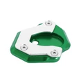 EXTENSION/AGRANDISSEUR BEQUILLE LATERALE MOTO POUR KAWASAKI 900 Z900, 650 Z650 ALU CNC VERT/ARGENT  -AVOC-