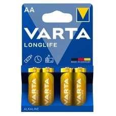 PILE LR06 1.5V VARTA ALCALINE LONGLIFE AA (VENDU PAR 4)