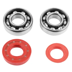 ROULEMENT D'EMBIELLAGE + JOINT SCOOT P2R ADAPTABLE MBK 50 BOOSTER, NITRO/YAMAHA 50 BWS, AEROX/APRILIA 50 SR/CPI 50 ARAGON/GENERIC 50 IDEO/KEEWAY 50 FOCUS (KIT 6204 FAG ACIER C3/JOINT RACING ROUGE)