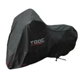 HOUSSE/BACHE DE PROTECTION MOTO TAAC ULTRA HYDROSCUD POLYURETHANE ETANCHE/WATERPROOF 5000mm TAILLE L NOIR (219x90x127cm) (SANGLE ANTI-FLOTTEMENT/OEILLET ANTIVOL/INSERT RESISTANT CHALEUR 150-)