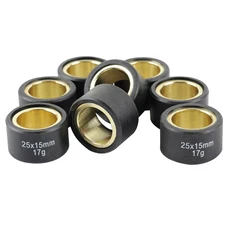 GALET/ROULEAU MAXISCOOTER MAGNETI MARELLI 25x15  17,0g  (x8)  POUR YAMAHA 500, 530, 560 TMAX, 400 MAJESTY/KYMCO 550 AK/PEUGEOT 400 METROPOLIS
