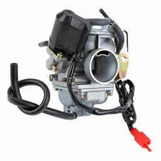 CARBURATEUR MAXISCOOTER ADAPTABLE SCOOTER CHINOIS 125CC 4T 152QMI/PEUGEOT 125 SUM UP ORIGINE DIAM 24mm (MOTEUR 152QMI) (ADAPTABLE ORIGINE) -P2R
