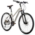 HYBRID BIKE 28" LEADER FOX  SUMAVA 2023 "Lady" MATT SILVER- 9 Speed- Frame 18" - ( RIDER SIZE from  170 > 178 cm)