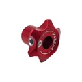 MOLETTE DE REGLAGE DE GARDE DE FREIN AVANT KRM POUR LEVIER DE MAITRE CYLINDRE RADIAL ALUMINIUM CNC ROUGE