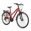 URBAN BIKE 28" LEADER FOX FERRARA 2023 "For Lady" Ducati red - 8 Speed - 16,5" Aluminium frame (Rider's size 160 > 168 cm)