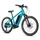 VELO ELECTRIQUE/VAE VTT 24 LEADER FOX WEENY MIXTE BLEU BRILLANT 9V MOTEUR CENTRAL BAFANG M420 36V 80Nm BATTERIE 17,4Ah CADRE 14 POUCES (TAILLE JUNIOR 140 à 148 cm)