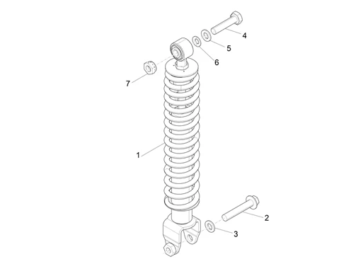 Suspension arrière - Amortisseur/s