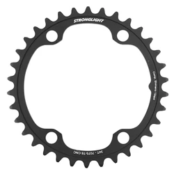 PLATEAU ROUTE 4BRA D.110 POUR SHIMANO ULTEGRA R8100 / 105 R7100 STRONGLIGHT 36DTS INTERIEUR NOIR CT2 12V. POUR EXTERIEUR 44-48-50DTS