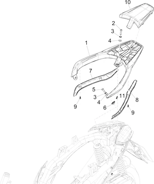 Porte-bagages arrière