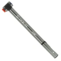 POMPE MINI ROUTE/VTT EZ HEAD PLIABLE ALU GRIS 8 BARS DOUBLE EMBOUTS VP/VS POIGNEE EN T FIXATION PORTE BIDON - LG 220mm (OFFRE SPECIALE)