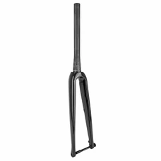 FORK- FOR ROAD BIKE 700C CARBON - STRAIGHT - UD CARBON CONICAL THREADLESS STEERER Ø1"1/2 in LOWER PART/ Ø 1"1/8-28,6 EXTERNAL, FOR DISC BRAKE & THRU AXLE 12mm - 395grs.