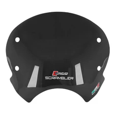 WINDSHIELD FOR MOTORBIKE DUCATI 400-800 SCRAMBLER 2015>2019 SMOKED (SHORT- HEIGHT 300mm)  -FACO-