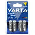 PILE LR06 1.5V VARTA ULTRA LITHIUM AA (VENDU PAR 4)