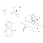 Roue de secours - Trousse à outils