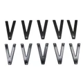 LETTRE PLAQUE TIFLEX  MOTO/SCOOTER 45mm  V  (VENDU PAR 10)