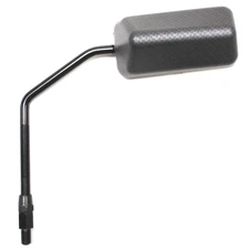 RETROVISEUR SCOOT REPLAY F1 DIAM10 REVERSIBLE CARBONE TRESSE MAT (x1) -TIGE LONGUE NOIR- **