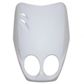 CARENAGE/TABLIER AV SCOOT ADAPTABLE MBK 50 OVETTO 1996>2007/YAMAHA 50 NEOS 1996>2007 BLANC BRILLANT (SUPERIEUR) -P2R