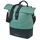 SACOCHE ARRIERE VELO LATERALE SAC BANDOULIERE BASIL COVE SHOPPER VERT ARGENTE/NOIR DROIT/GAUCHE 14/16L FIXATION MIK HOOKS PORTE BAGAGE FERMETURE PLIANT ANTI-PLUIE
