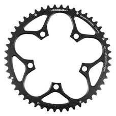 PLATEAU ROUTE 5BRA D.110 STRONGLIGHT 50DTS EXTERIEUR ALU NOIR TYPE SHIMANO 9/10V.