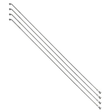 STAINLESS SPOKE- SILVER FOR EBIKE Ø 2,0mm - Ø 2,3mm L 255mm SAPIM "J BEND" WITH NUTS (SOLD PER 4)