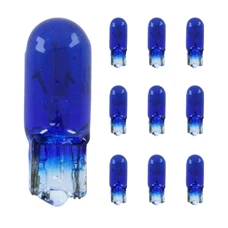 AMPOULE/LAMPE STANDARD 12V  1,7W CULOT W2,2x5,2d NORME W1,2W BLEU (COMPTEUR) (BOITE DE 10)  -P2R-