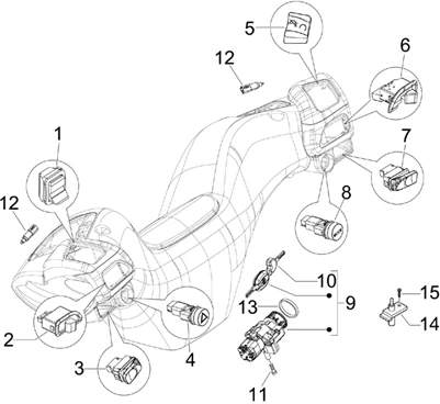 Inverseurs - Commutateurs - Boutons - Interrupteurs