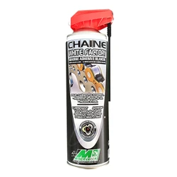 GRAISSE A CHAINE MOTO MINERVA CHAINE WHITE FACTORY ADHESIVE BLANCHE POUR ROUTE/OFF ROAD/CROSS (AEROSOL 500 ml)