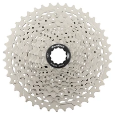 CASSETTE 11V. SUNRACE MS7 11-42 VTT POUR SHIMANO METALLIC ARGENT (11/13/15/17/19/21/24/28/32/36/42) (MONTAGE ATELIER)