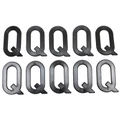 LETTER FOR LICENSE PLATE TIFLEX ALUMINIUM MOTORBIKE/SCOOTER  45mm  Q  (SOLD PER 10)